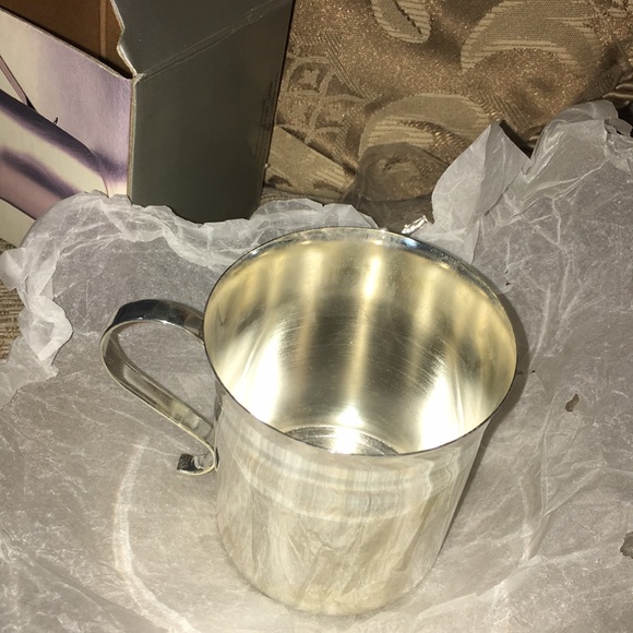🔘NWT VTG Silver-plated engravable baby cup - Picture 7 of 16